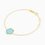 MLB208 - Flower Colored Stones Chain Bracelet in 18K Gold - 21047110179-2.jpg