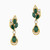LDE549 - Pear Diamond & Green Stones Drop Earrings in 18K Gold - ER413112Y18HEM1-3.jpg