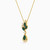 LDN1833 - Multi-shaped Diamond & Green Stones Necklace in 18K Gold - NT400433Y18HEM1-3.jpg