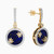 LDE538 - Circle Diamond & Enamel Coated Drop Earrings in 18K Gold - AJE11434-1.jpg