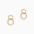 WE155 - Circle Clear Stone Gold Plated Stud Earrings - 23028710-3.jpg