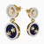 LDE540 - Circle Diamond & Enamel Coated Drop Earrings in 18K Gold - AJE11432-3.jpg