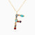 LIN654 - Letter F Colored Stones Necklace in 18K Gold - 111404180135-1.jpg