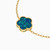 MLB310 - Kids Flower Blue Stone Chain Bracelet in 18K Gold - 21047110239-3.jpg