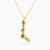 LIN655 - Letter L Colored Stones Necklace in 18K Gold - 111404180137-2.jpg