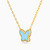 MLN647 - Butterfly Colored Stones Necklace In 18K Gold - 21046110706-2.jpg