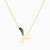 LIN415 - My Queen Green Stones Necklace in 18K Gold - 111405120116-3.jpg