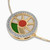 LDB462 - Circle Diamond & Enamel CoatedChain Bracelet in 18K Gold - AJB02332-3.jpg