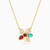 LIN951 - Flower Colored Stones Necklace in 18K Gold - 111413180052-1.jpg
