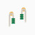 LDE601 - Candy Cane Diamond & Green Stones Stud Earrings in 18K Gold - KE609735EM-1.jpg