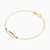 MLB305 - Rectangle Colored Stones Chain Bracelet in 18K Gold - 21047030079-2.jpg