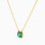 LIN769 - Cushion Green Stones Necklace in 18K Gold - 111404120345-2.jpg