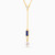 LIN502 - Baguette Pearl & Blue Stone Chain Necklace in 18K Gold - 111406140008-2.jpg