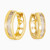WE173 - Baguette Clear Stone Gold Plated Hoop Earrings - GE02802A-4.jpg