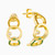 WE171 - Circle Colored Stones Gold Plated Stud Earrings - GE12941A-1.jpg