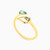 MLR440 - Pear Colored Stones Two headed Ring in 18K Gold - 21048110688-2.jpg