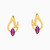 MLE298 - Flame Rose Stone Stud Earrings in 18K Gold - 21051110315-3.jpg