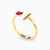 MLR386 - Square Colored Stones Two headed Ring in 18K Gold - 21048030154-2.jpg MLR386 - Square Colored Stones Two headed Ring in 18K Gold - 21048030154-2.jpg