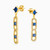 WE201 - Square Blue Stone Gold Plated Drop Earrings - GE14745A-4.jpg