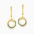 WE189 - Circle Blue Stone Gold Plated Drop Earrings - GE13857A-3.jpg
