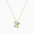 WN247 - Flower Colored Stones Gold Plated Necklace - GP13673A-3.jpg