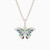 WN236 - Butterfly Blue Stone Sterling Silver Necklace - GP14702A-1.jpg