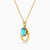 LIN697 - Oval Colored Stones Necklace in 18K Gold - 111404150028-2.jpg