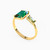 LIR192 - Baguette Green Stones Two headed Ring in 18K Gold - 111104120336-2.jpg