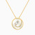 LIN455 - Circle Colored Stones Necklace in 18K Gold - 111405100060-1.jpg