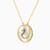 LIN455 - Circle Colored Stones Necklace in 18K Gold - 111405100060-2.jpg