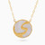 LIN674 - Letter Ya Pearl Necklace in 18K Gold - 131405100026-1.jpg