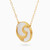 LIN674 - Letter Ya Pearl Necklace in 18K Gold - 131405100026-2.jpg