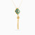 LIN825 - Tassel Green Stones Necklace in 18K Gold - 121405120019-2.jpg