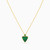 LIN460 - Triangle Green Stones Necklace in 18K Gold - 111405120065-3.jpg