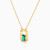 LIN787 - Rectangle Green Stones Necklace in 18K Gold - 111404120331-2.jpg