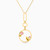 LIN448 - Circle Colored Stones Necklace in 18K Gold - 111404180068-1.jpg