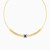 LIN497 - Round Diamond & Blue Stone Chain Necklace in 18K Gold - 111404140126-1.jpg