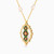 LIN56 - Arabesque Colored Stones Necklace in 18K Gold - 111405100247-2.jpg
