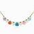 LIN682 - Cushion Colored Stones Chain Necklace in 18K Gold - 111404180094-3.jpg