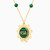LIN503 - KSA Map Green Stones Chain Necklace in 18K Gold - 111405120160-2.jpg