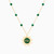 LIN503 - KSA Map Green Stones Chain Necklace in 18K Gold - 111405120160-3.jpg