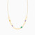 LIN717 - Oval Colored Stones Chain Necklace in 18K Gold - 111404180296-3.jpg