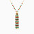 LIN438 - Ball Colored Stones Chain Necklace in 18K Gold - 111407180001-1.jpg