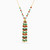 LIN438 - Ball Colored Stones Chain Necklace in 18K Gold - 111407180001-2.jpg
