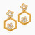 LGE22 - Hexagon Cubic Zirconia Drop Earrings in 21K Gold - 22003030138-3.jpg