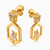 LGE22 - Hexagon Cubic Zirconia Drop Earrings in 21K Gold - 22003030138-4.jpg