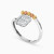 LGR625 - Cubic Zirconia Two-headed Ring in 18K Gold  - 21002020021-2.jpg