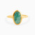 WR95 - Oval Green Stones Gold Plated Ring - 292716054-1.jpg
