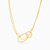 WN77 - Oval Gold Plated Necklace - 92196645-3.jpg
