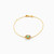 WB185 - Square Green Stones Gold Plated Chain Bracelet - 97379018-1.jpg